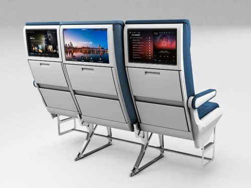 Mittelsitz im Flugzeug