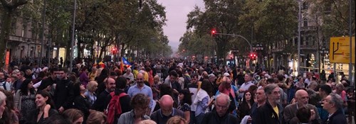 Barcelona Proteste Flugannullierungen