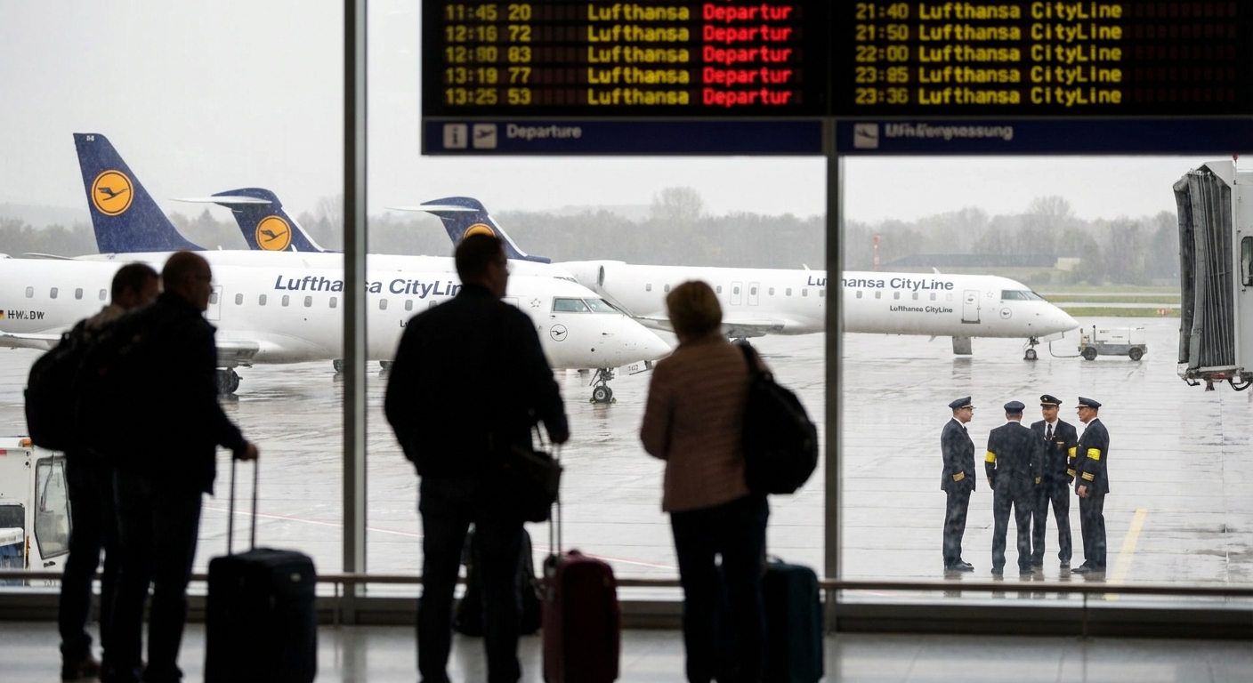 Lufthansa CityLine Piloten wollen Druck mit möglichem Streik erhöhen