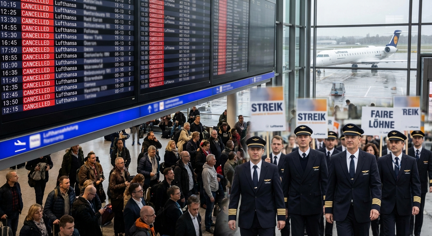 Lufthansa Cityline Pilotenstreik droht – Ihre Rechte als Fluggast