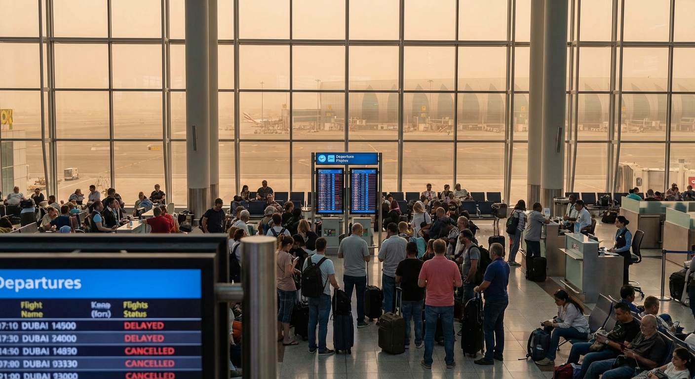Evakuierung am Flughafen Dubai