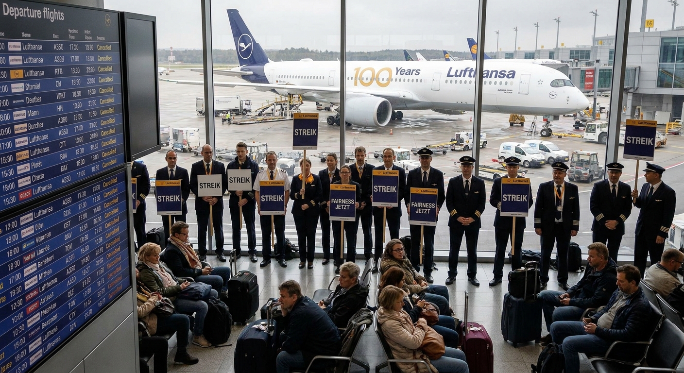 Lufthansa zwischen Jubiläum und Streikwelle